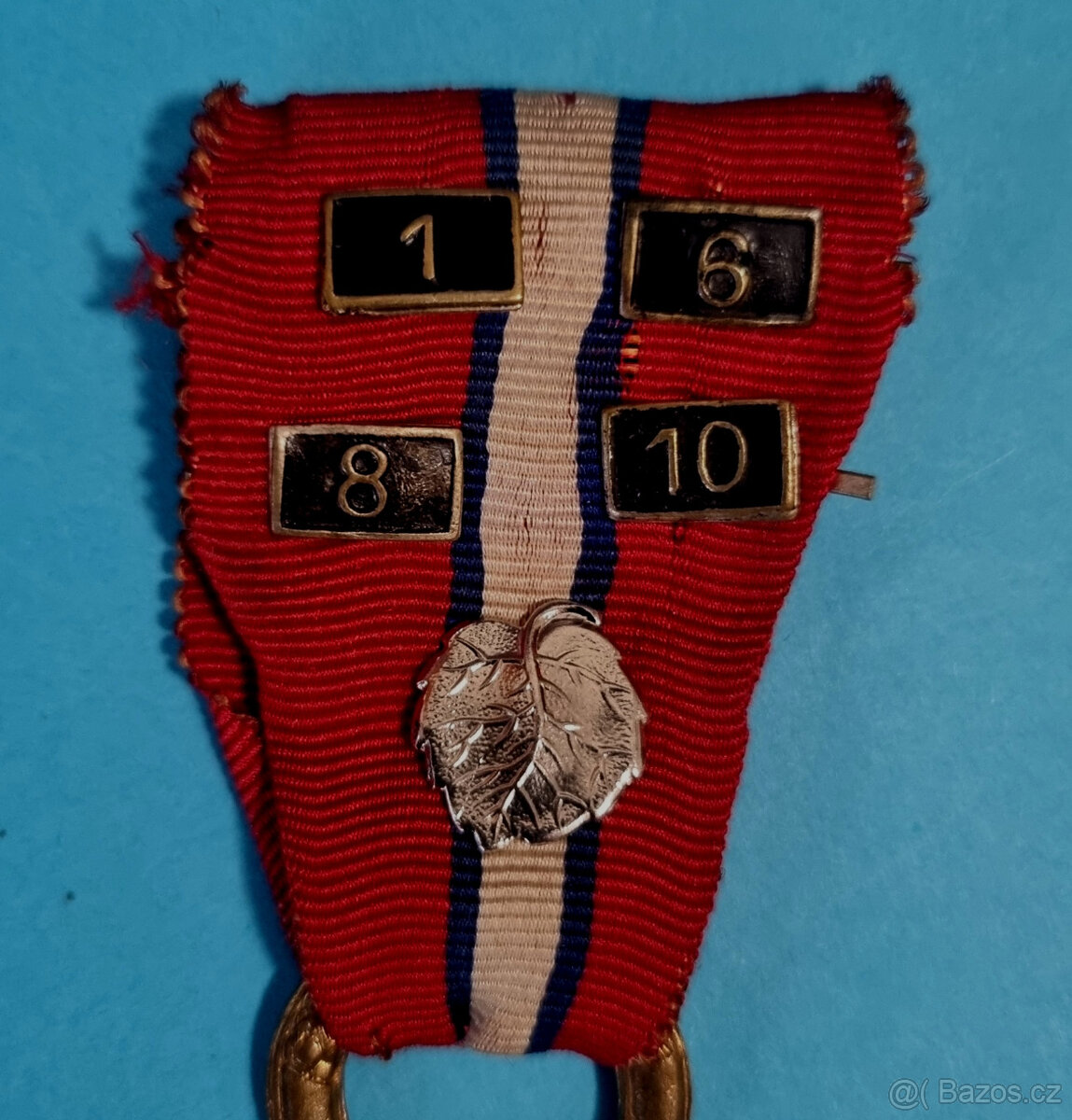 ČS revoluční med. stříbrný lipový lístek a č. pluků 1-6-8-10 - 2