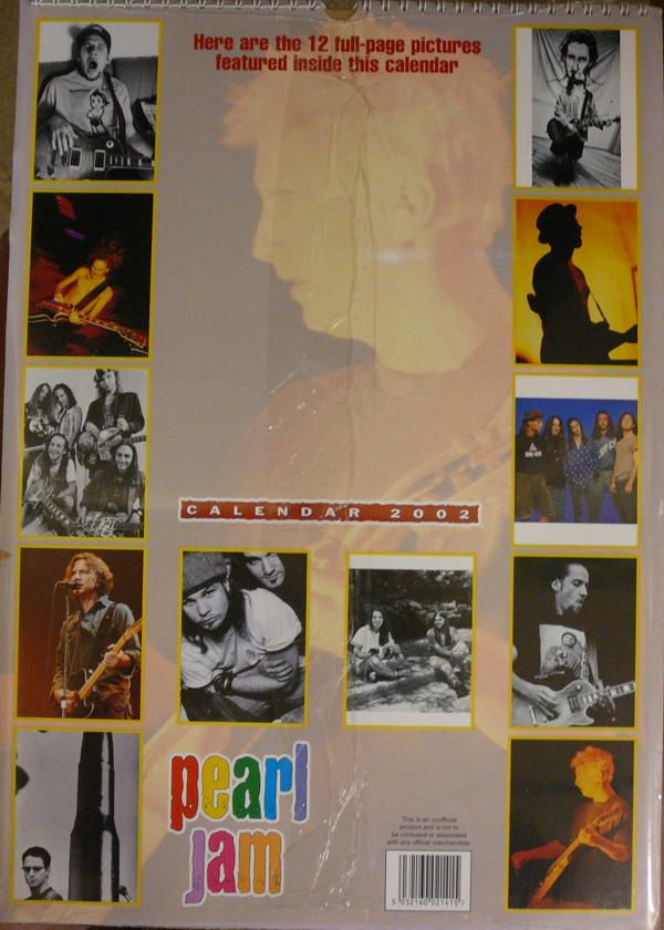 Kalendář Pearl Jam - 2