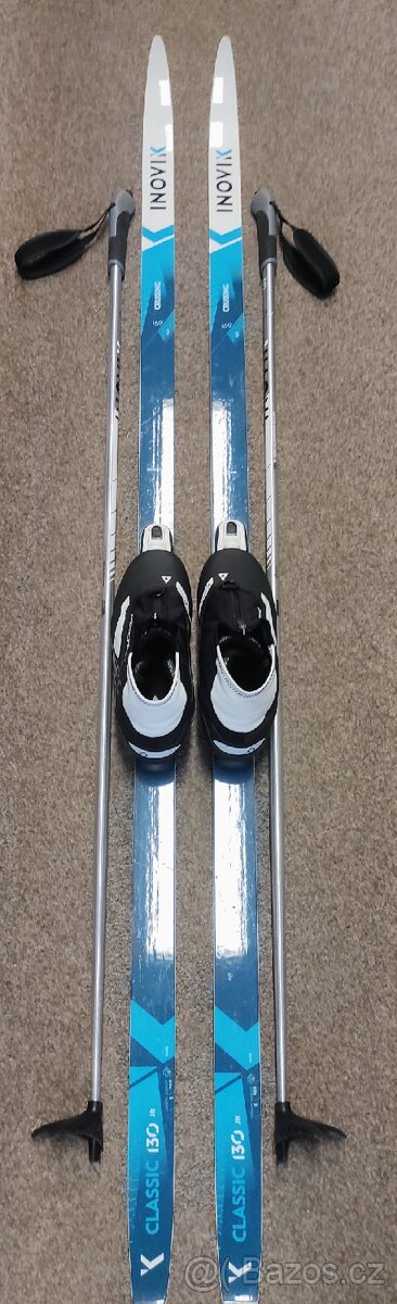 Juniorské běžky 169 cm + boty na běžky Fischer 39 + hůlky - 2