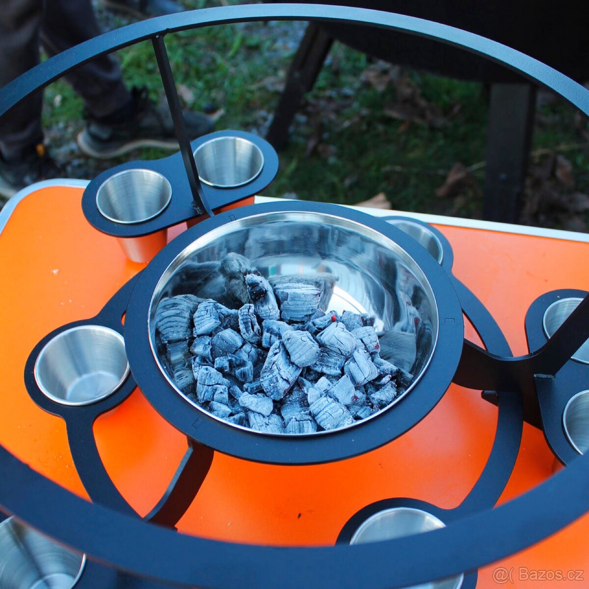 Nerezový SADŽ s ohřevem, sosečkami a panáky - 2