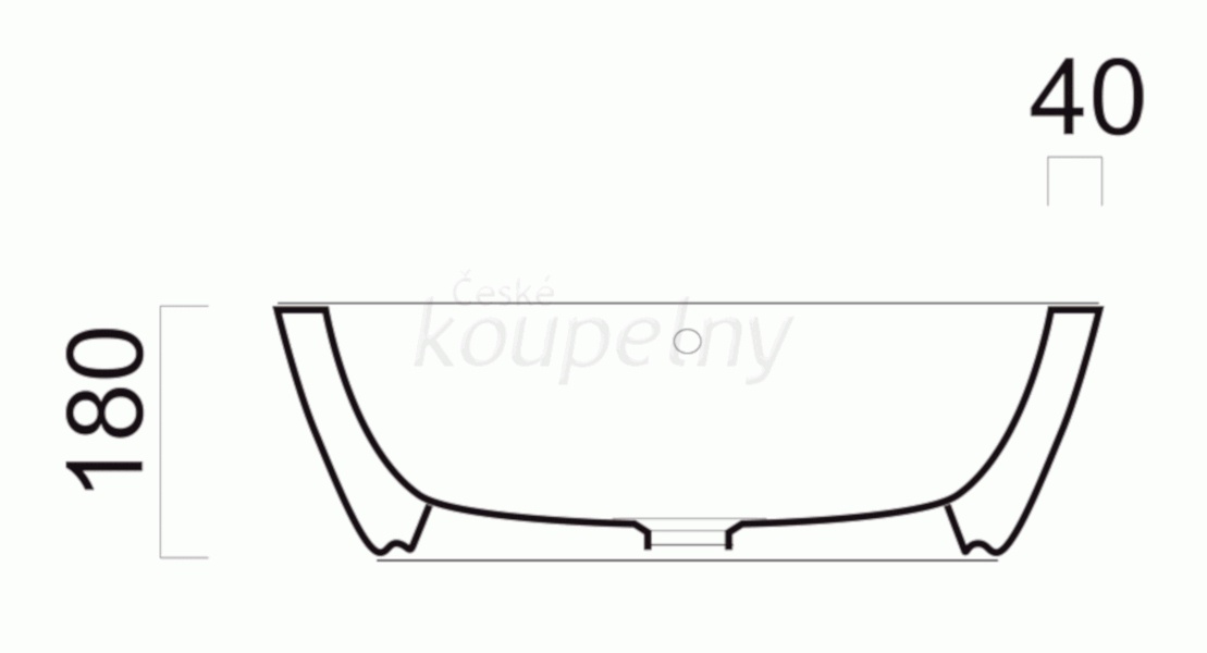 Oválné umyvadlo na desku - 2