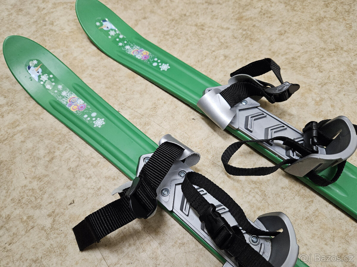 plastové dětské lyže 70 cm - set - 2