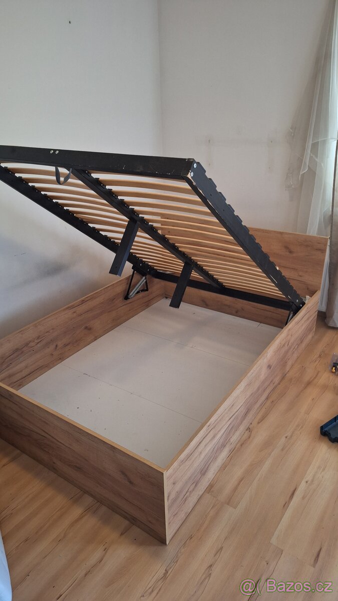 Postel s úložným prostorem 140x200 cm - 2