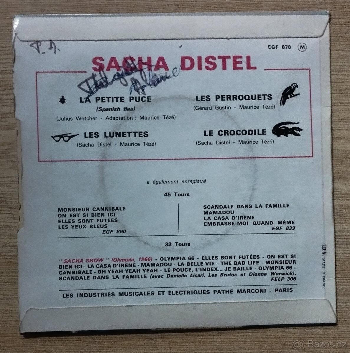 Sacha Distel – La Petite Puce (EP) - 2