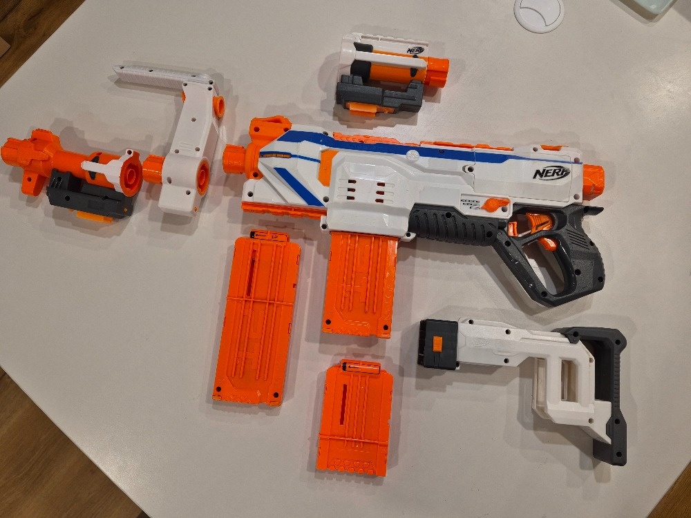 NERF el. puška Modulus Regulator + pistole x-shot - 2