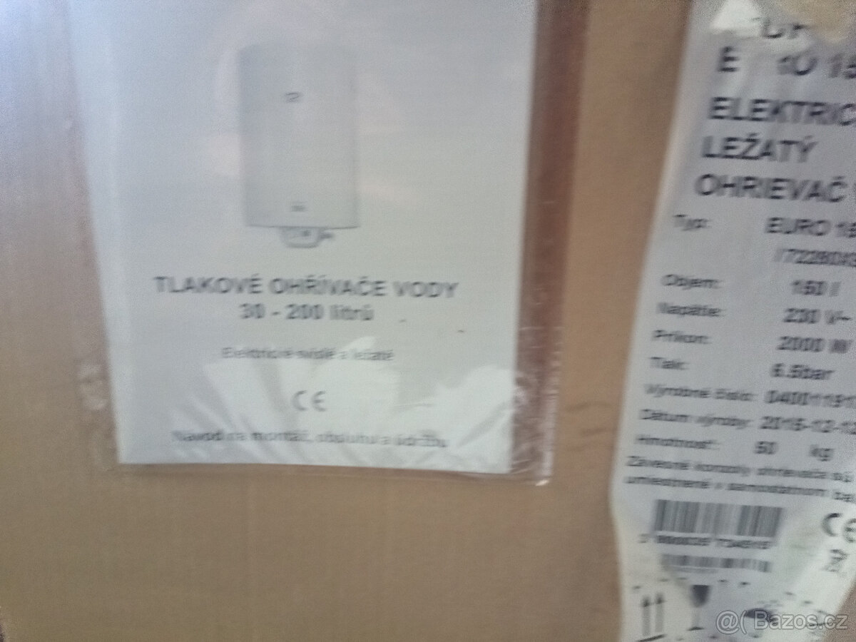 Nepoužitý elektrický bojler 150 litrů - 2