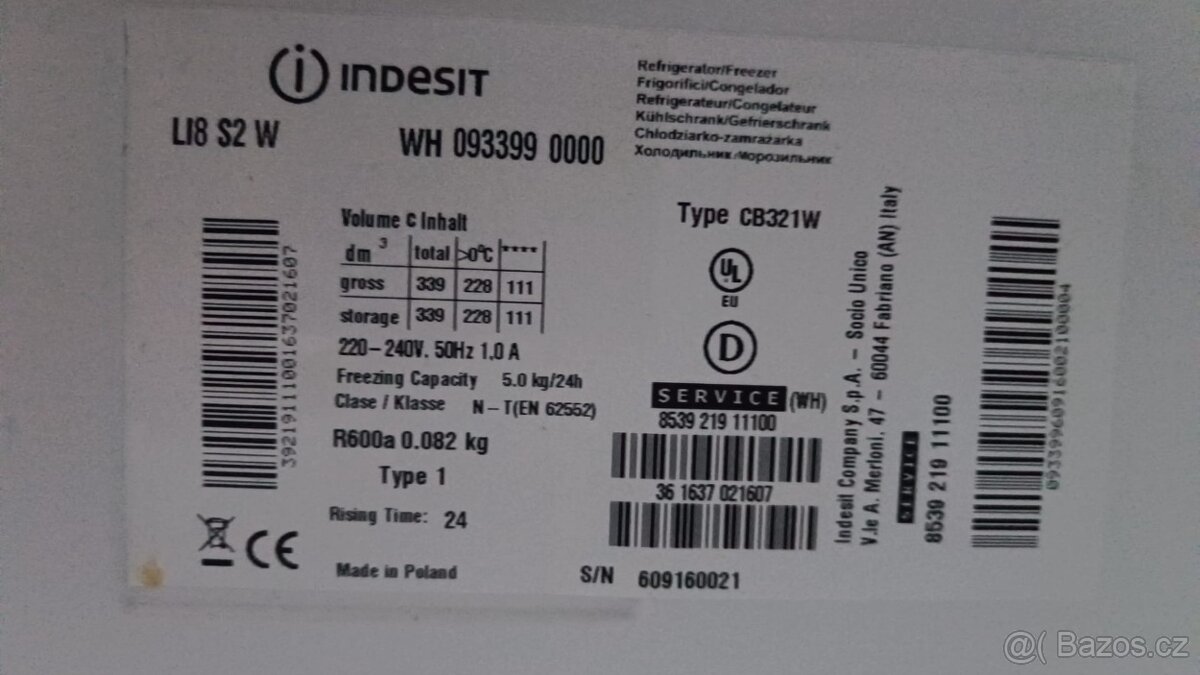 Lednice INDESIT - 2