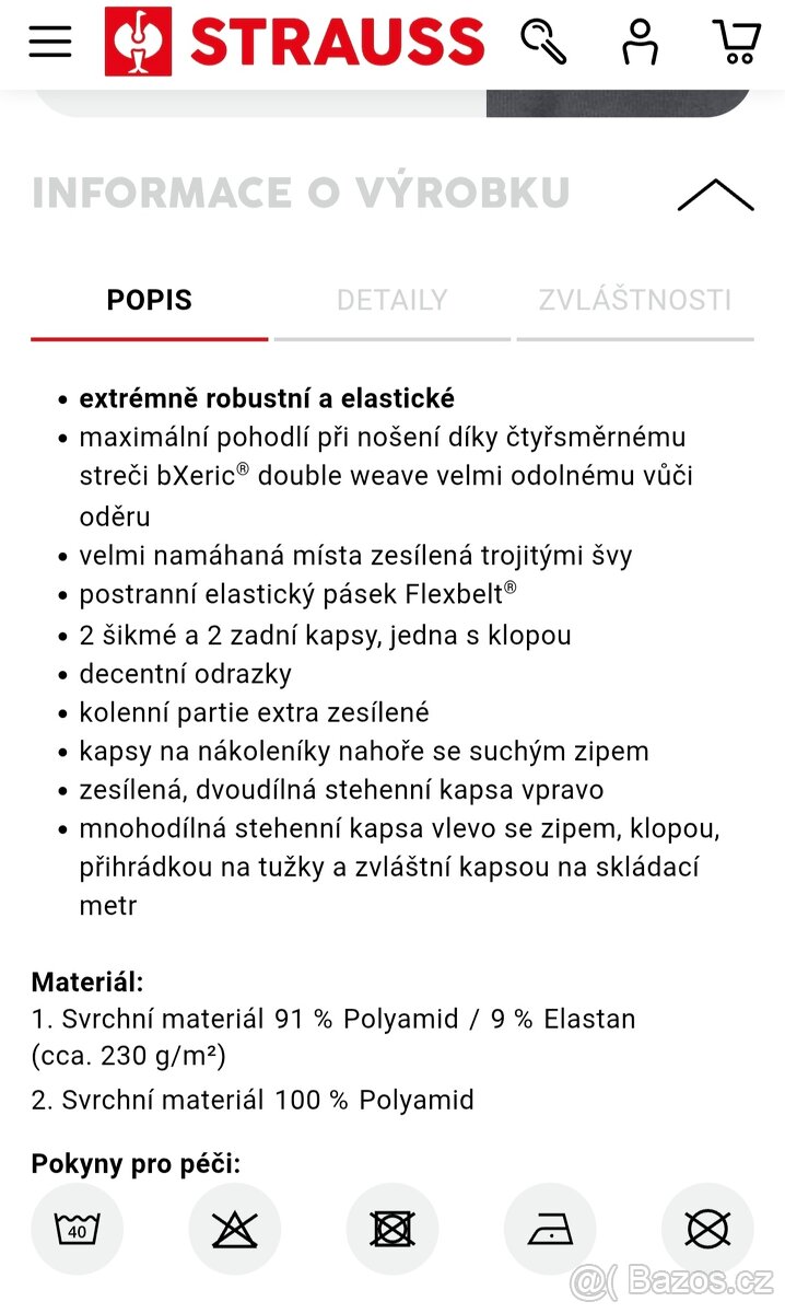 Engelbert Strauss funkční kalhoty - 2