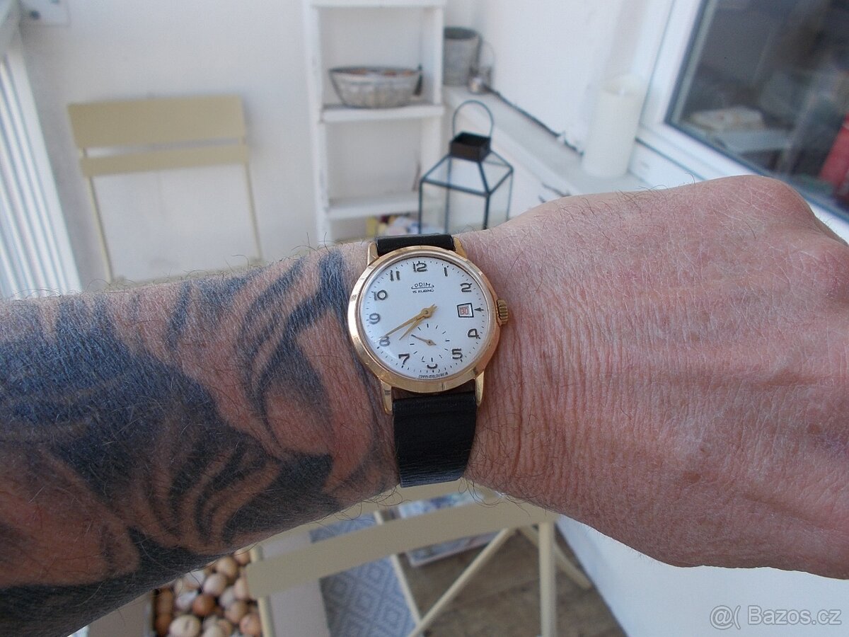 rare typ zlacene prachutesne pouzdro hodinky prim rok 1965 - 2