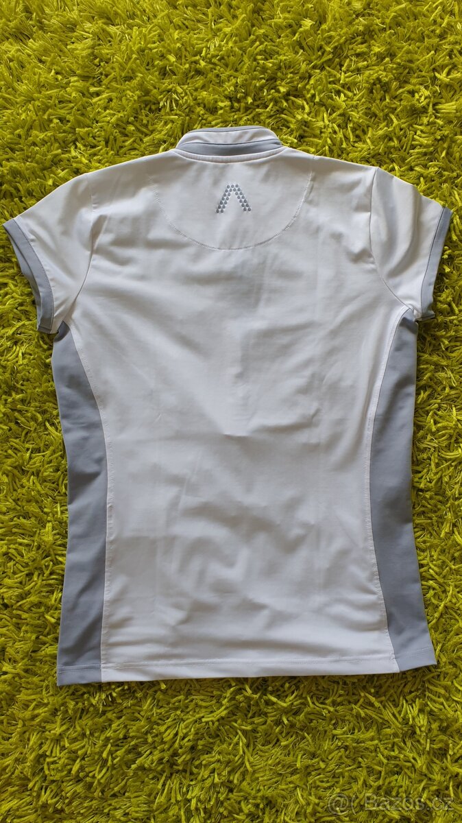 Alberto golfové tričko se stojáčkem - bílé - 2