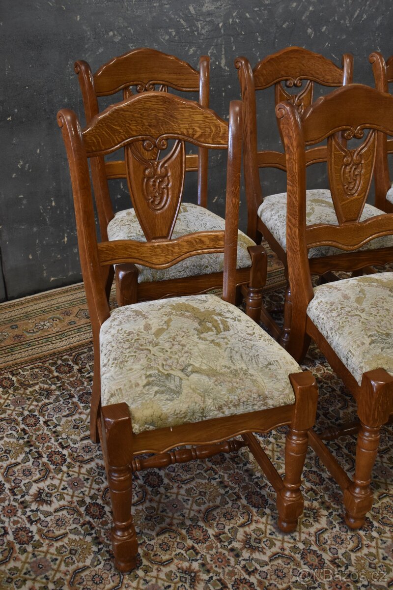 6X Masivní židle - 2