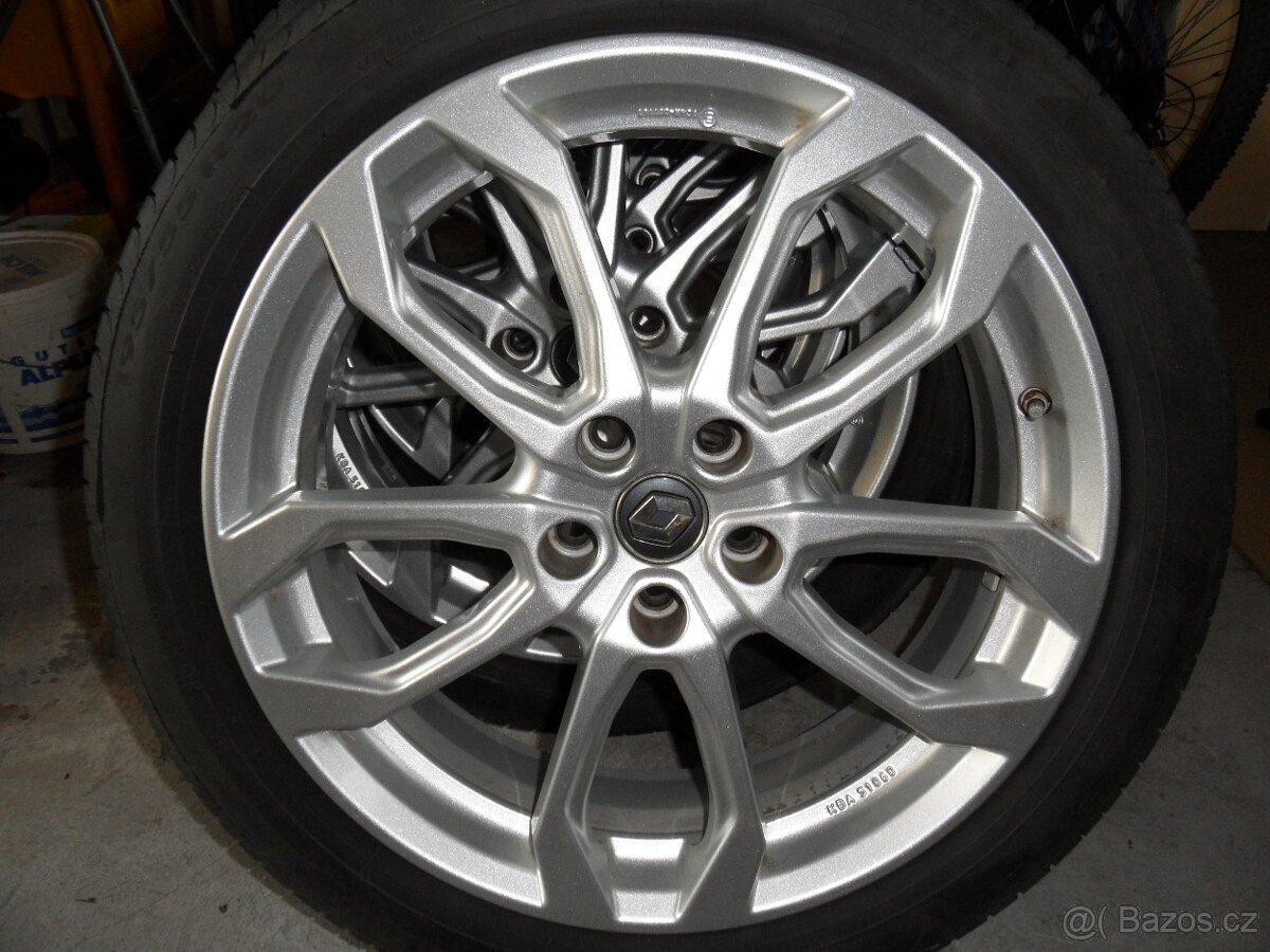 Prodám AL.disky s letními pneu Pirelli 195/55 R20 na Renau - 2
