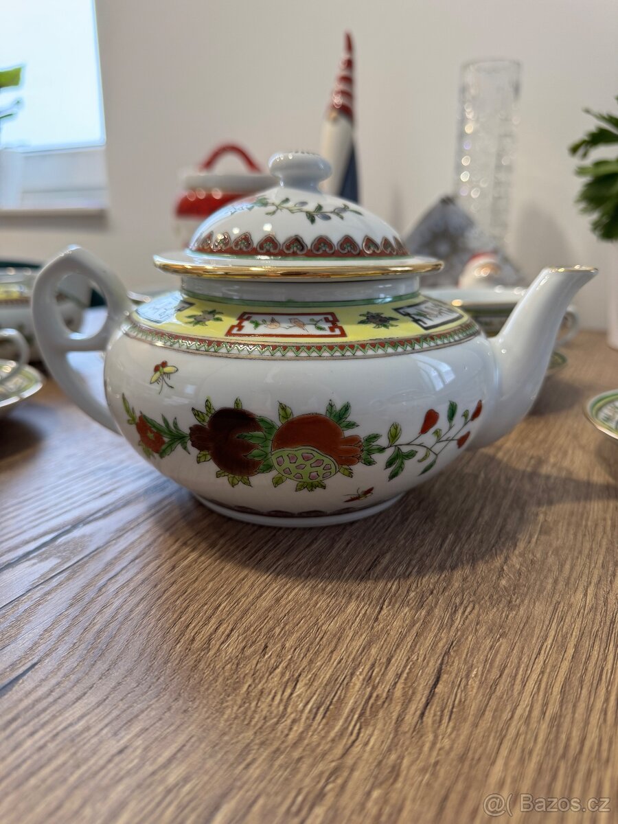 STAROŽITNÝ ČAJOVÝ SERVIS/ SOUPRAVA, Čínský porcelán - 2