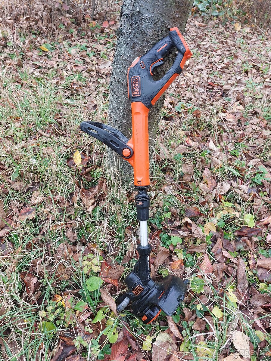 Black+Decker Aku vyžínač+2 baterie+2 struny+štít - 2
