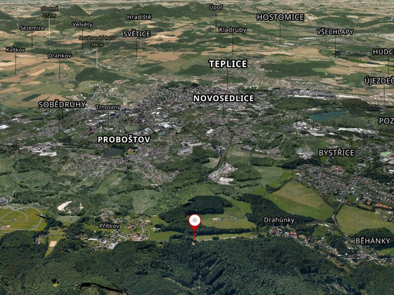 Prodej, pozemek, stavební, Dubí, Drahůnky, 3198m2 - 2