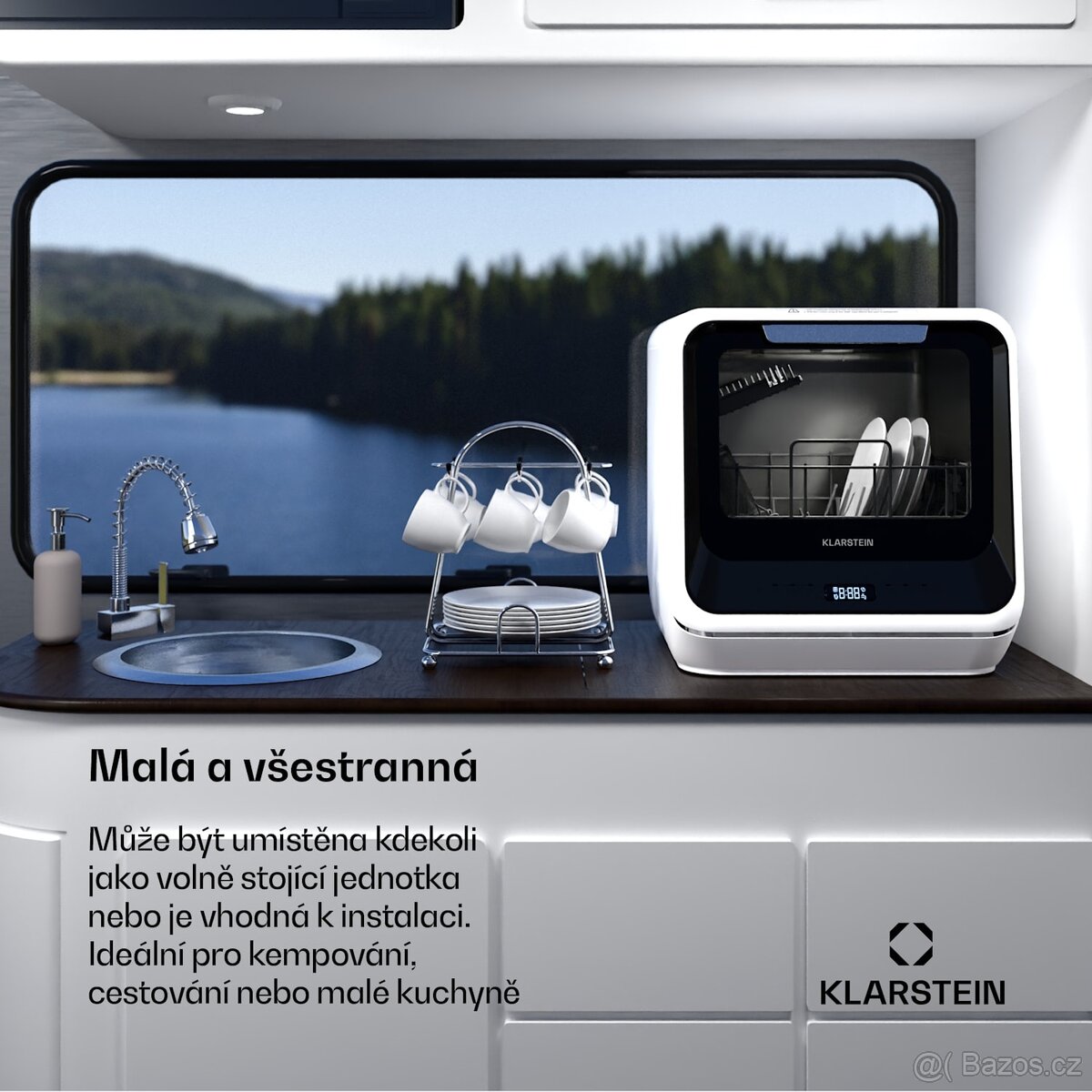 Nanowash 42cm 6 Programů Stolní Myčka Černý - 2