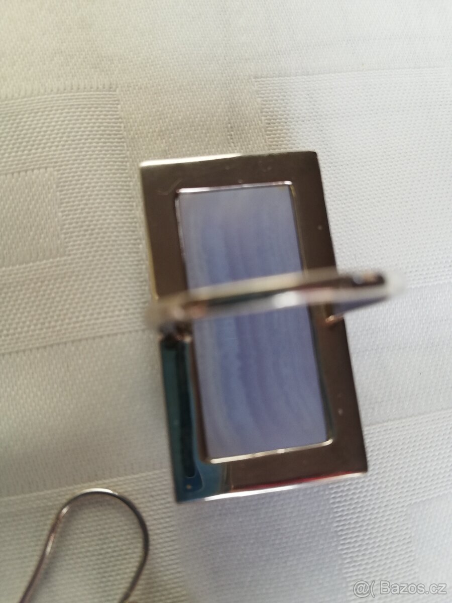 Prsten, velký achát ve stříbře - 2