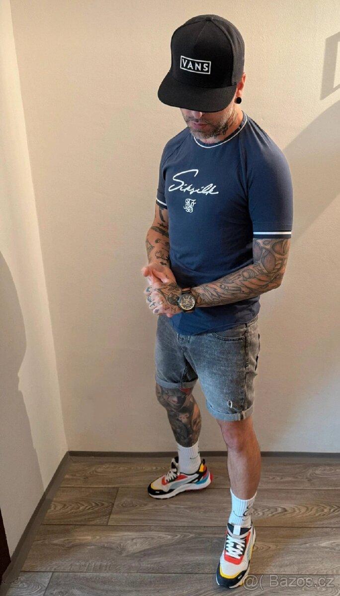 Triko Siksilk modré - 2