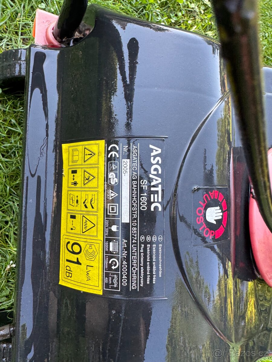 Elektrická sněhová fréza Asgatec SF 1600 - 2