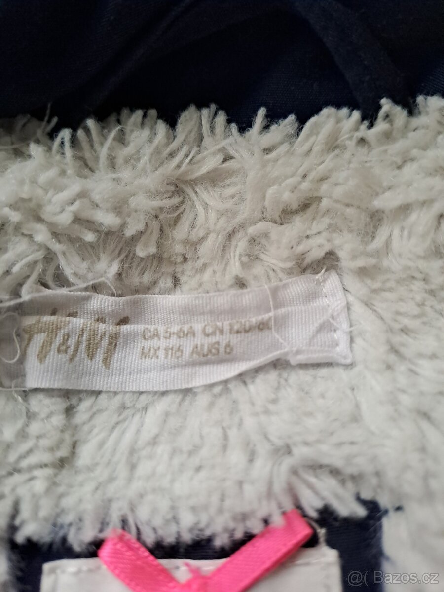 Zimní bunda, parka, vel.116, zn. HM - 2