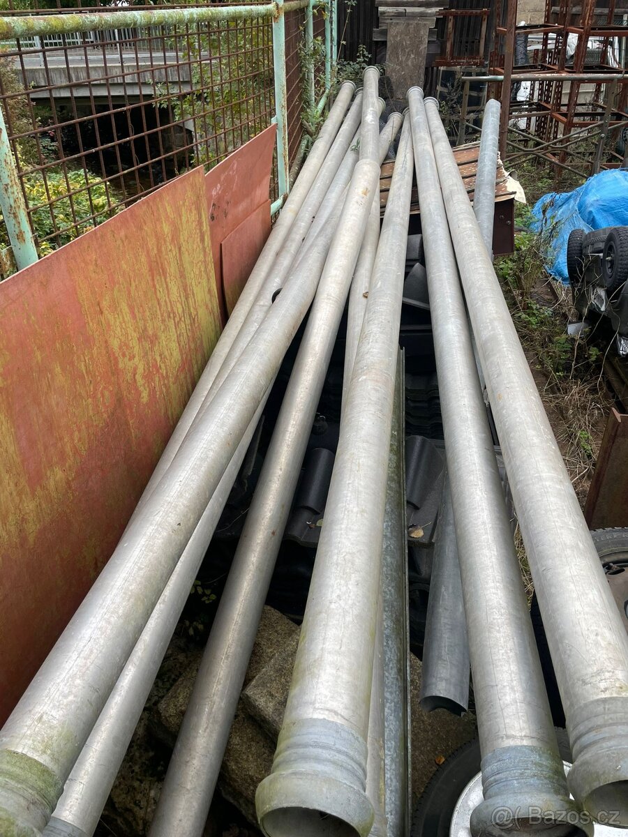 Roury Trubky AL 6m 8ks + kolena - 2