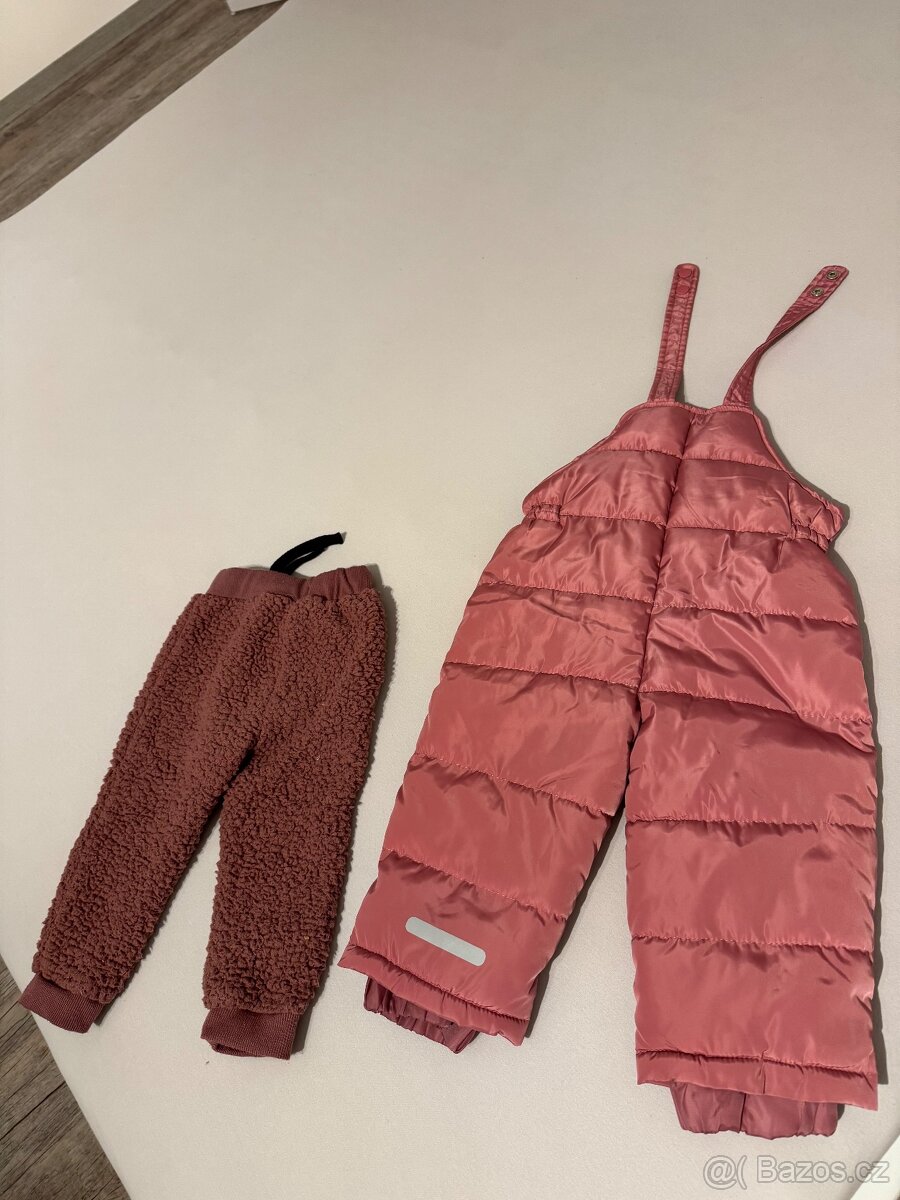 Dětské zateplené kalhoty do sněhu vel. 86 - 2