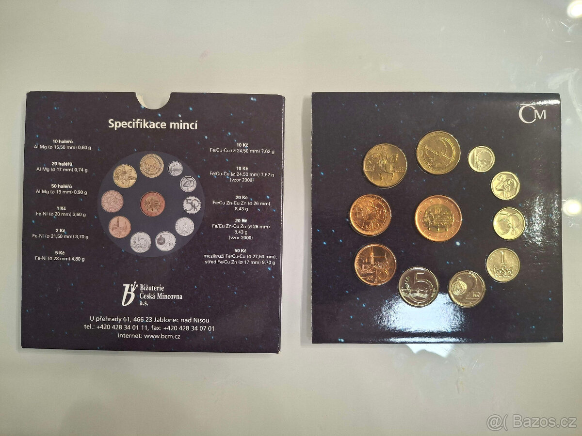 Prodám vzácnou sadu mincí Vesmír - 2