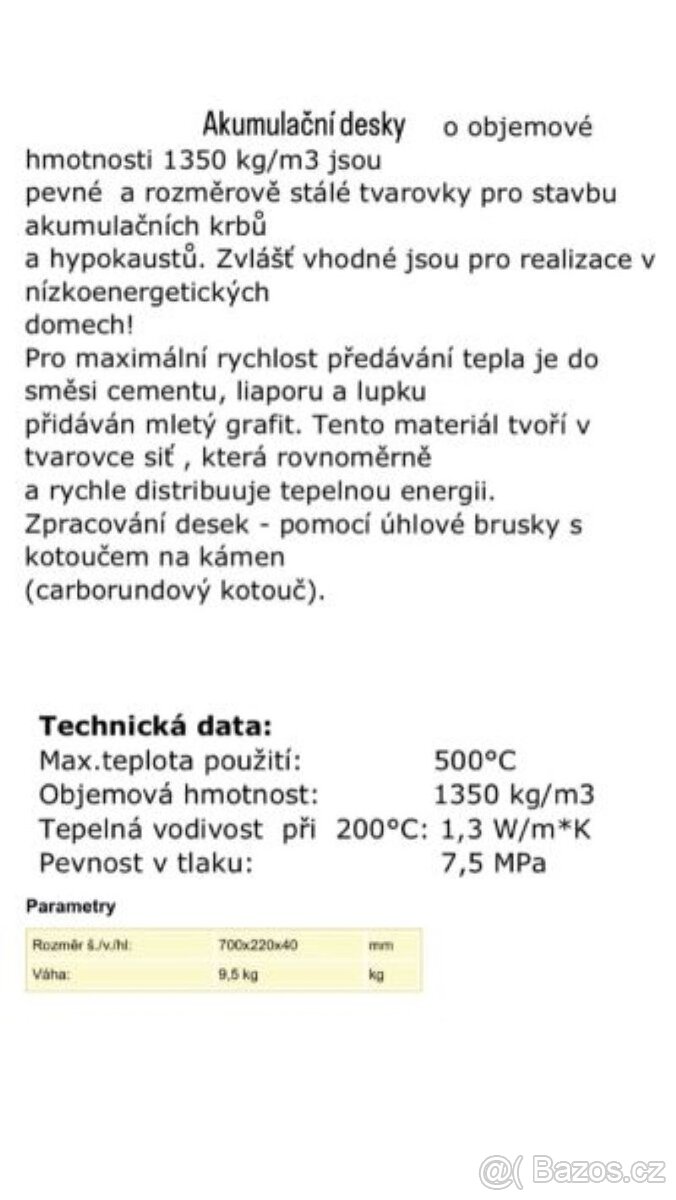 akumulační cihly,tvarovky, desky pro stavbu krbů a kamen - 2