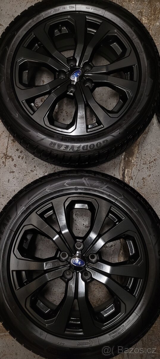 Subaru Forester,alu 18',černé,5x114,3, zimní pneu - 2