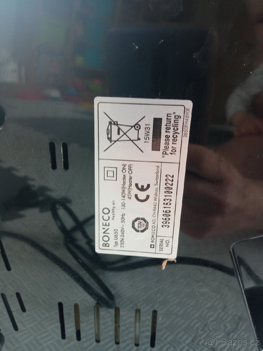 Ultrazvukový zvlhčovač vzduchu Boneco u650 - 2