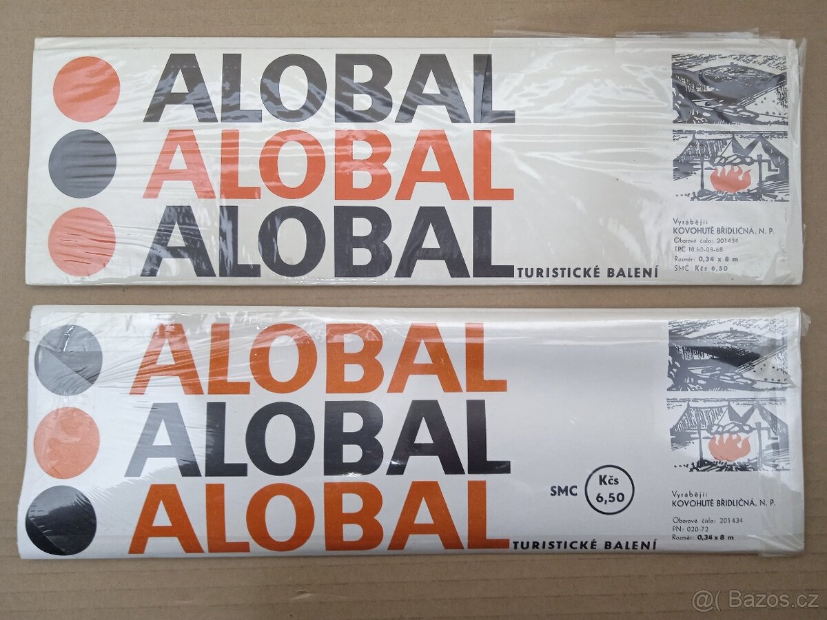 Retro Alobal 0,34x8m - Nepoužitý - ČSSR - 2