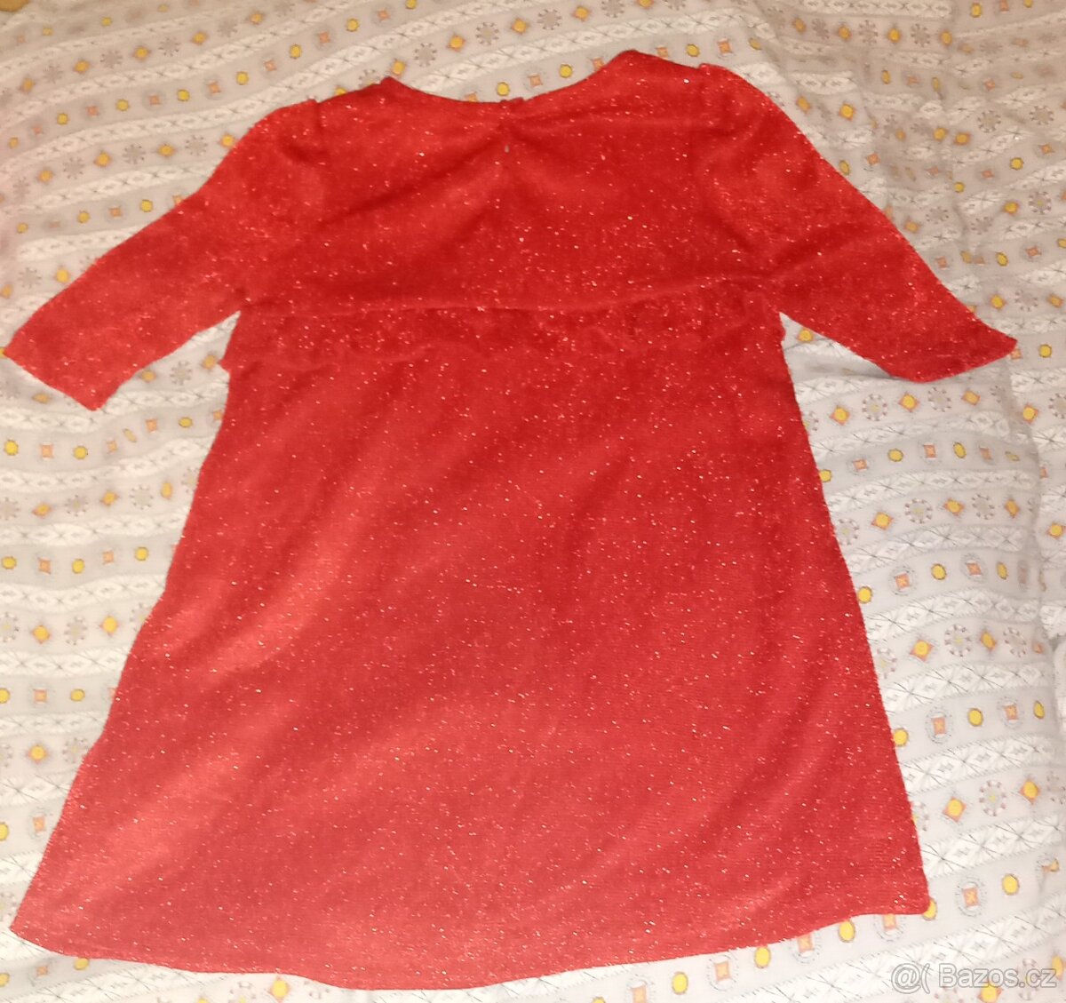 třpytivé červené šatičky vel. 104 - 2