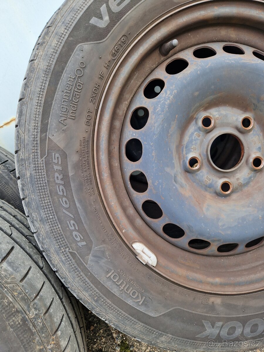 Sada letní kola 195/65 R15 5x112 VW koncern - 2