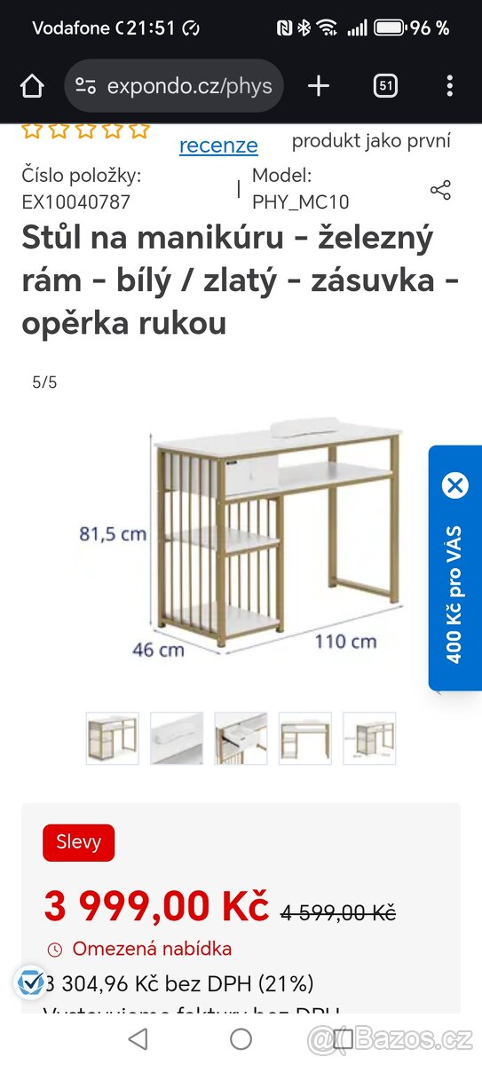 Pracovní / psací stůl - 2