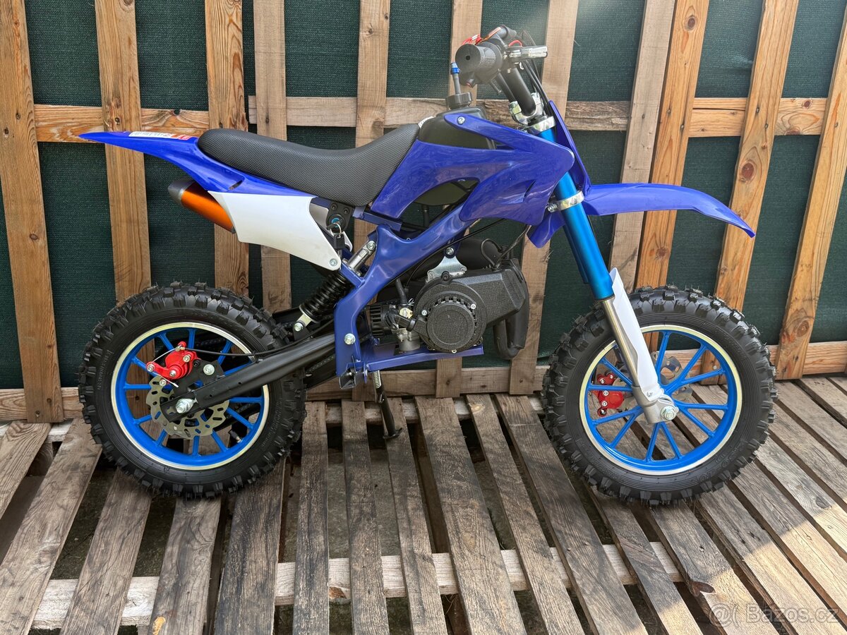 Minicross 49ccm2T modrý C016