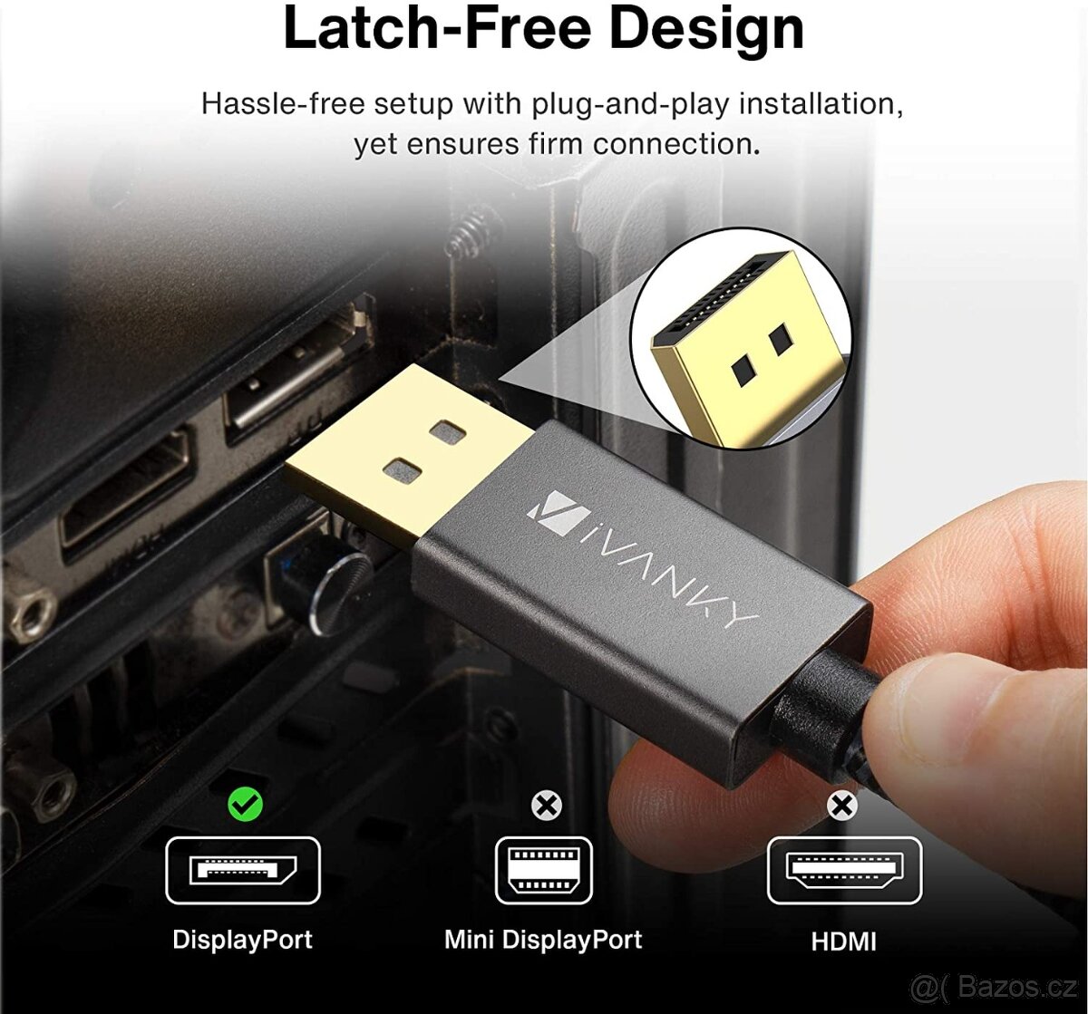 Kabel DisplayPort >DisplayPort s rozlišením až 4K - 2