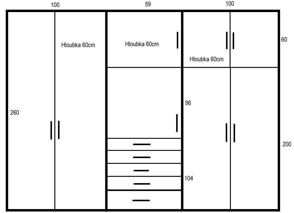 Vestavěná šatní skříň - 2