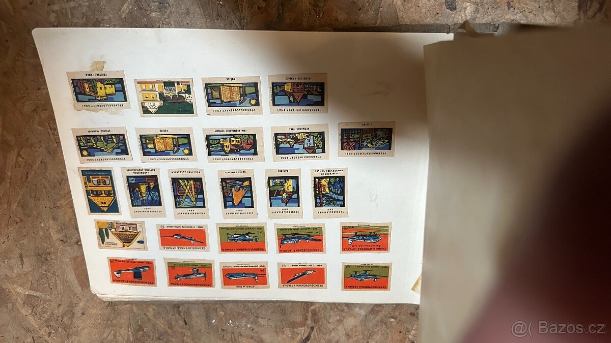 nálepky ze zápalek - 2