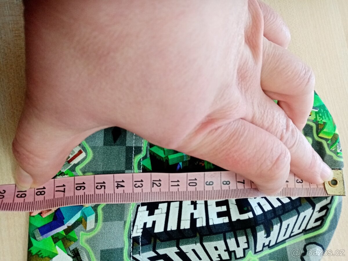 Čepice minecraft nová 43cm - 2
