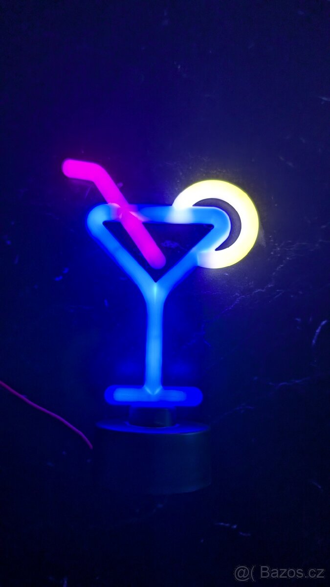 3D neon Martini - 2