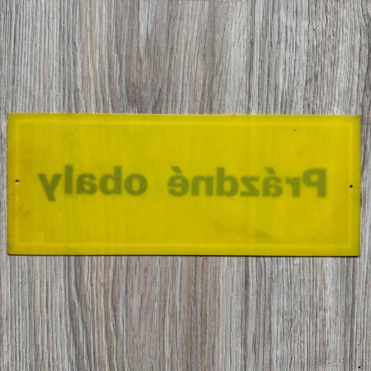 Plastová cedule PRÁZDNÉ OBALY - 2