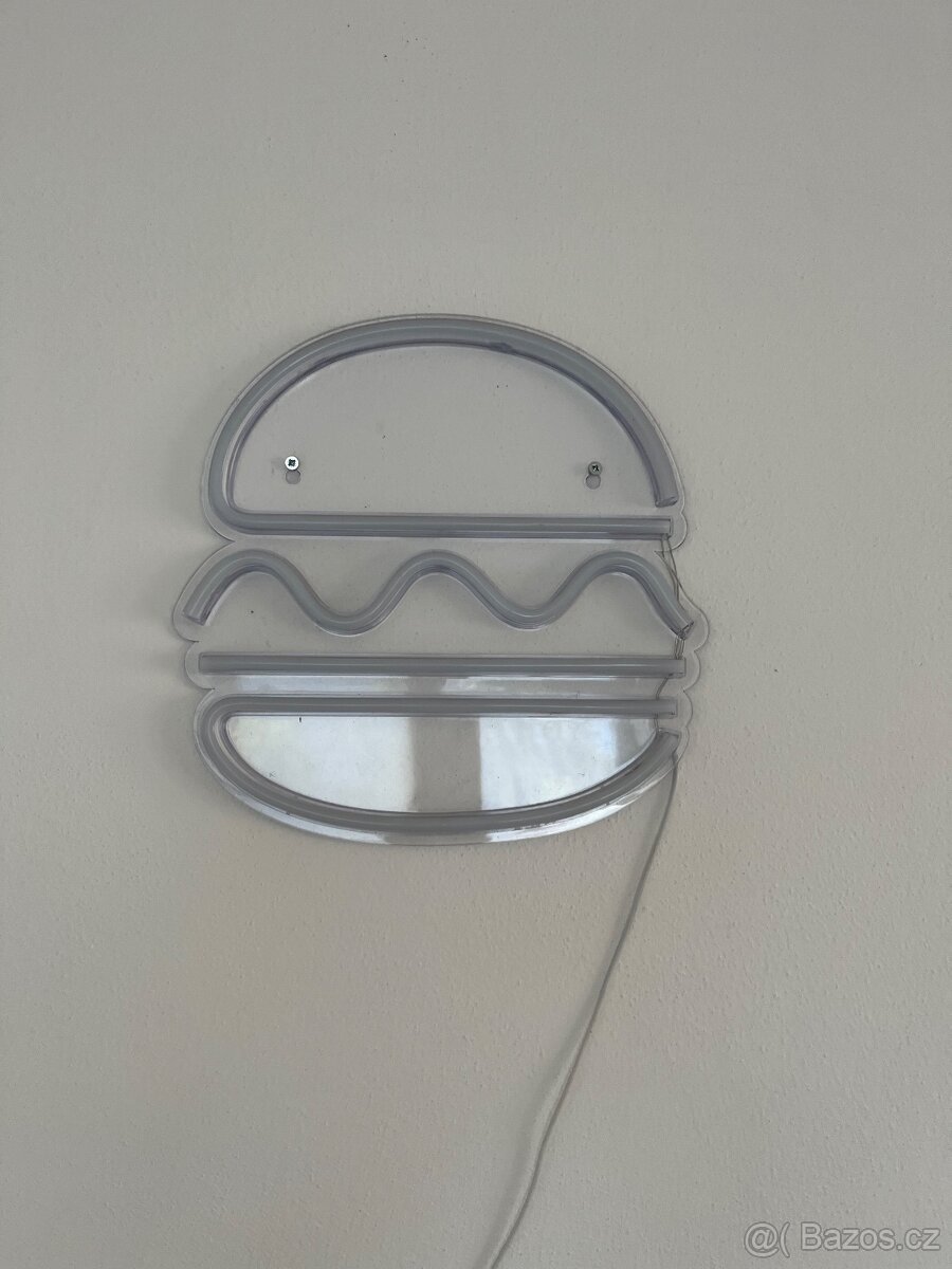 LED neon burger - 2