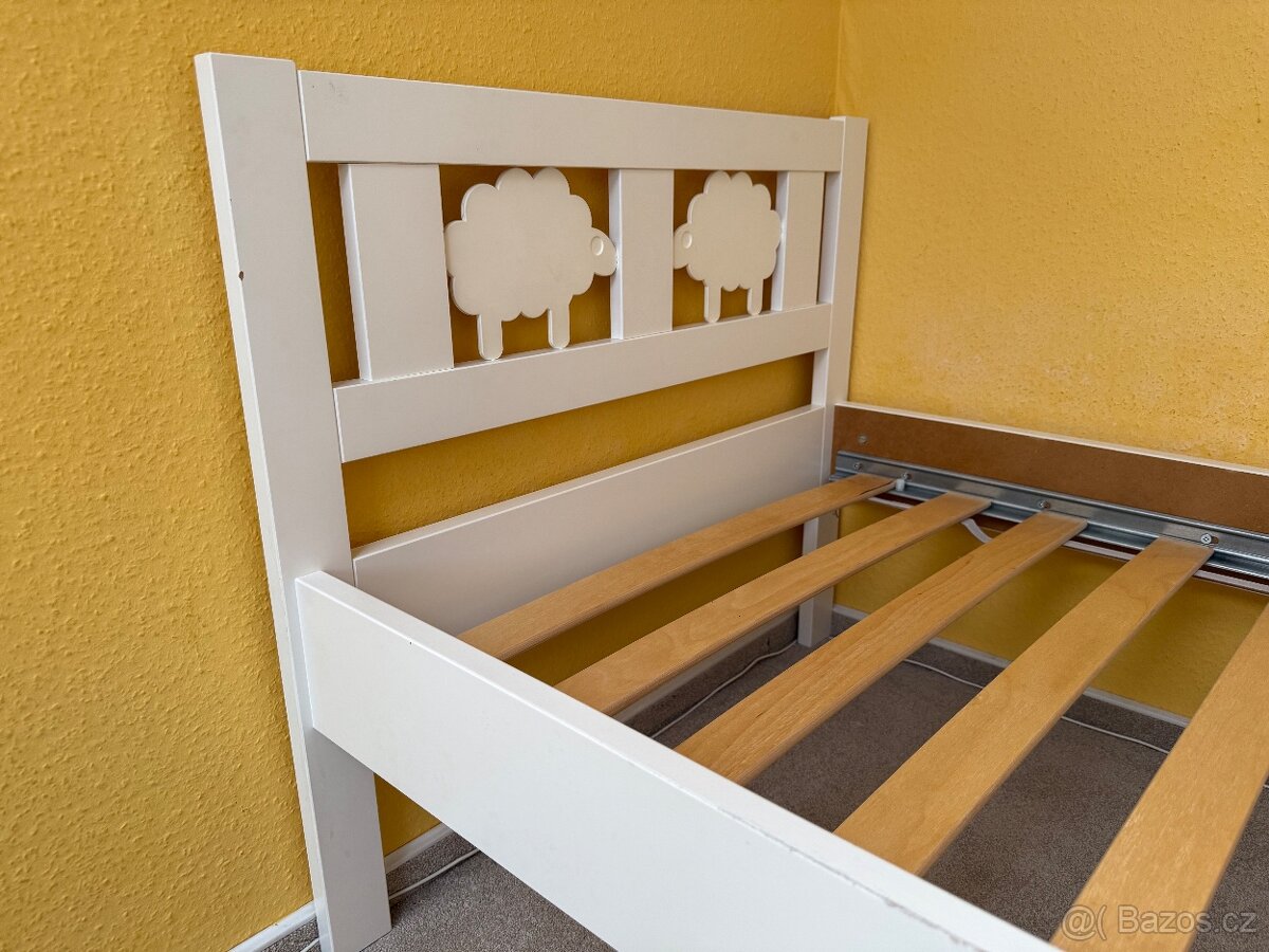 Dětská postel IKEA KRITTER bílá 70x160 cm - 2