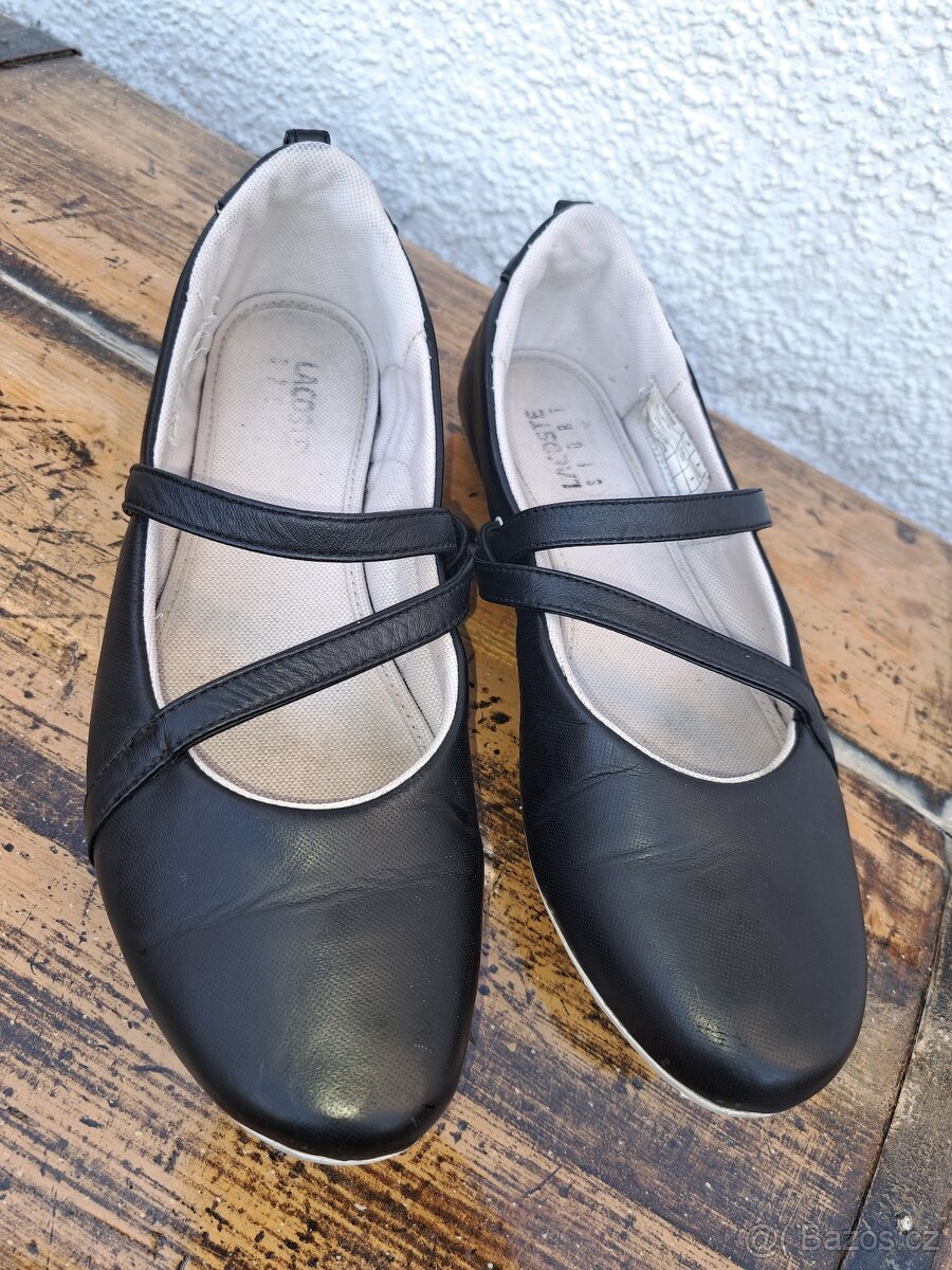 Kožené balerínky Lacoste vel.39 - 2