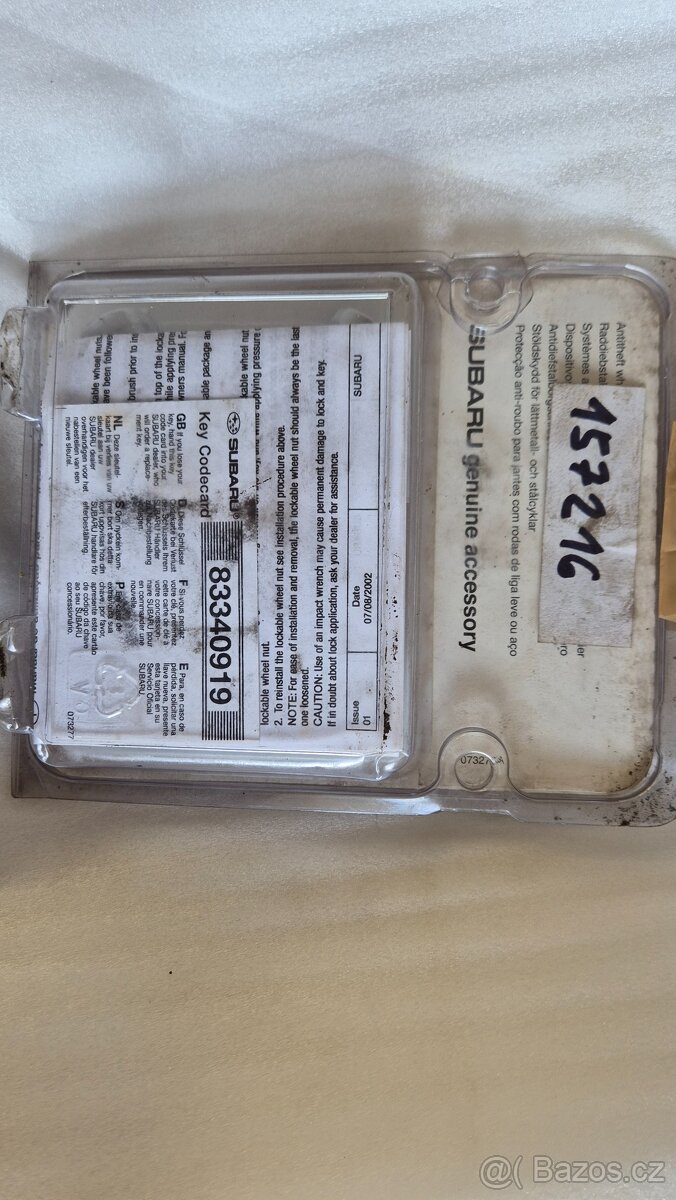 Subaru - pojistné bezpečnostní matice McGard M10 - 2