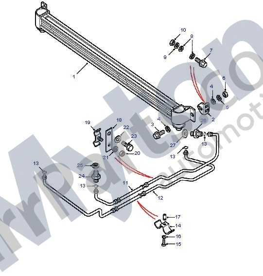 Land Rover 300tdi automat hadice olej převodovka do chladiče - 2