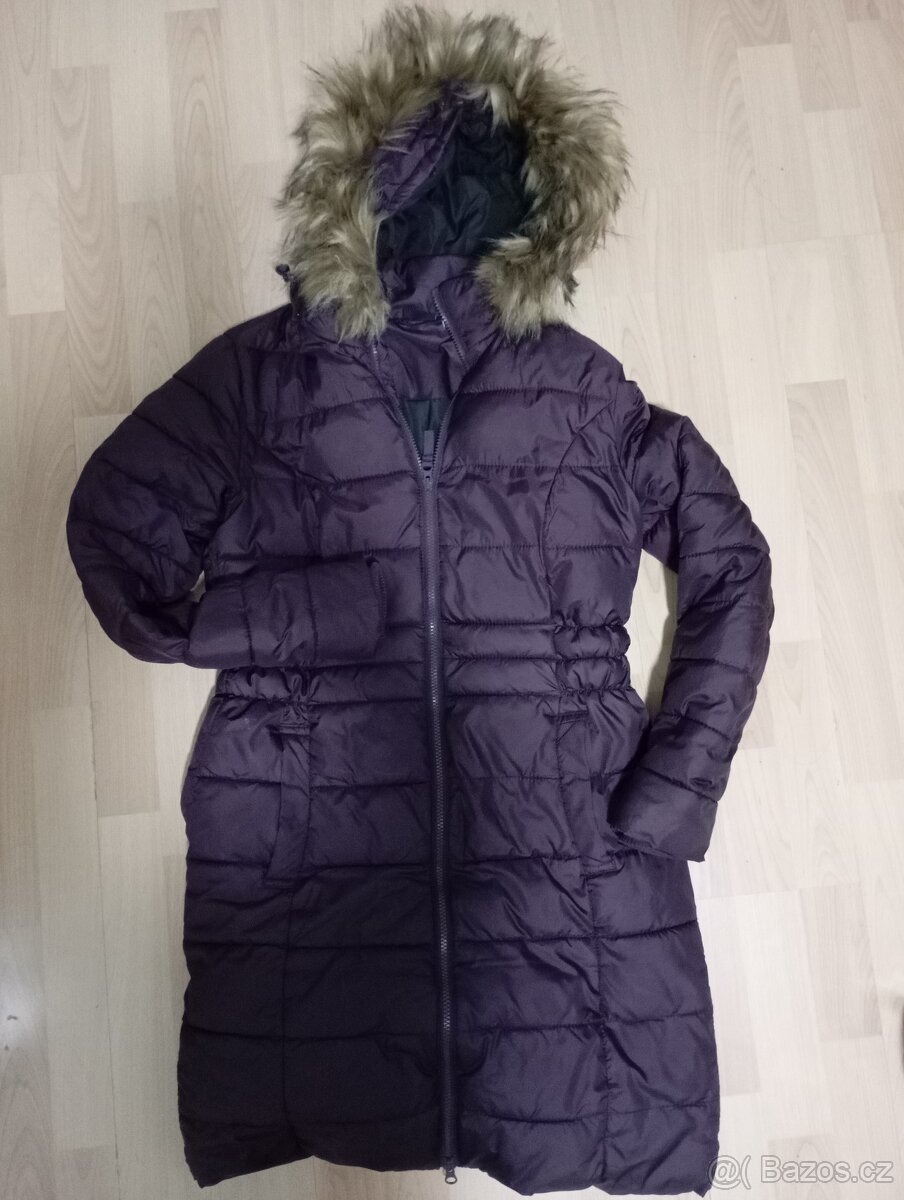 DÁMSKÁ DLOUHÁ ZIMNÍ BUNDA KABÁT VEL.36/38 - 2