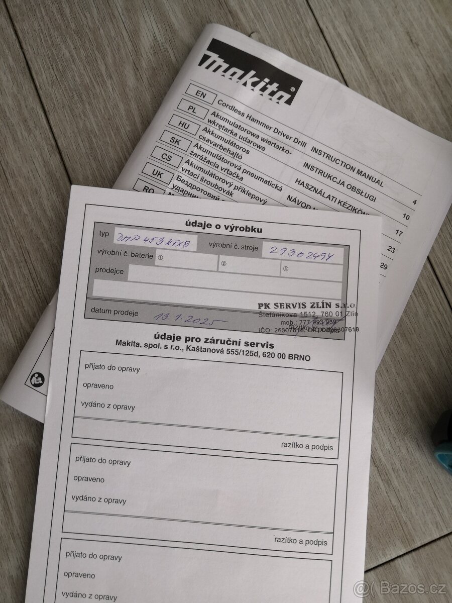 Aku vrtačka Makita DHP453RFX8 - 2