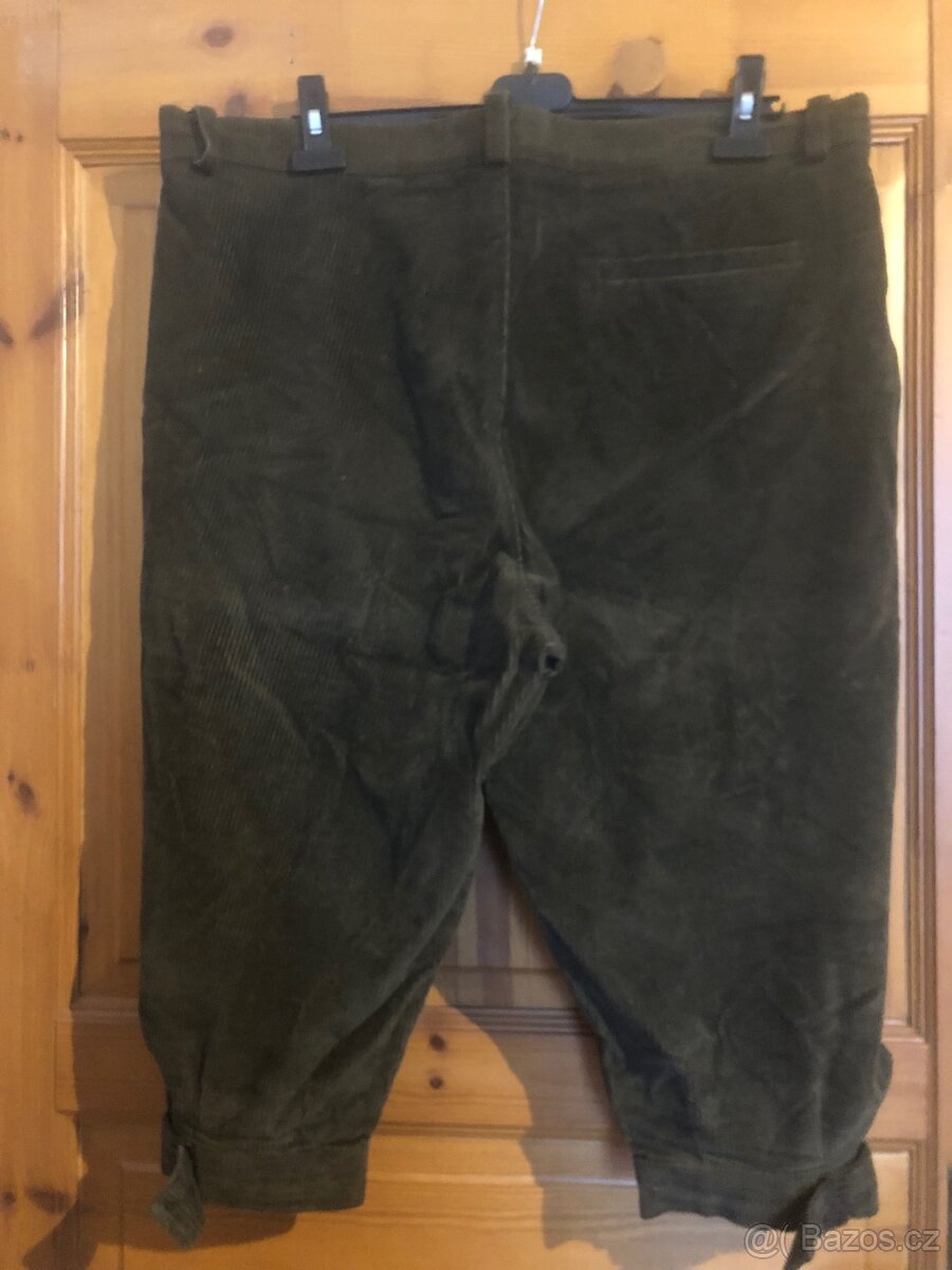 Tříčtvrteční manšestrové kalhoty - 2