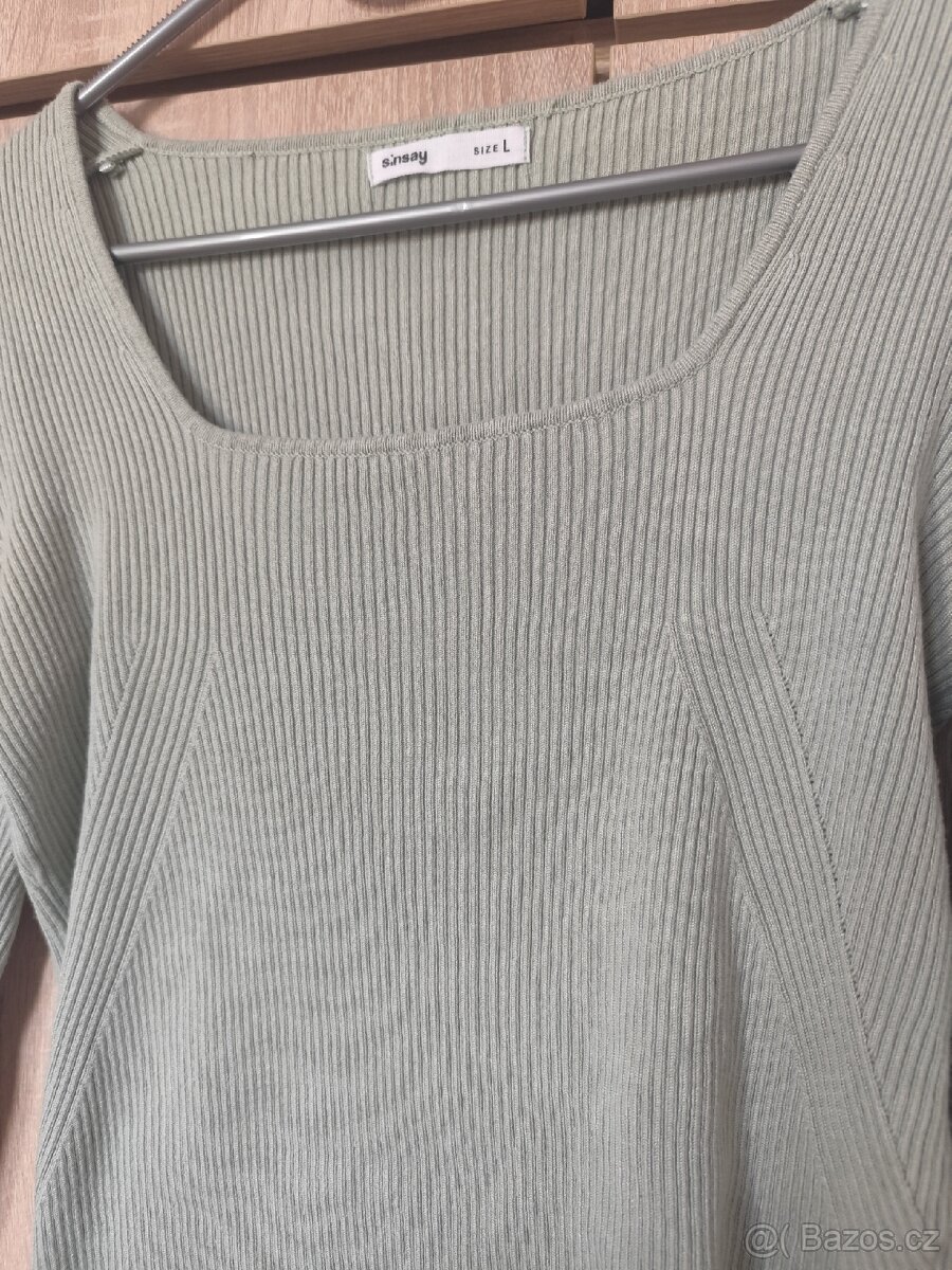 Světle zelený svetr Mint - 2